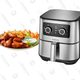 Insignia 5-qt. Analog Air Fryer Stainless Steel | $40 | Best Buy